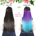 5 clips bouclés colorés dans des extensions de cheveux longs de 20 pouces